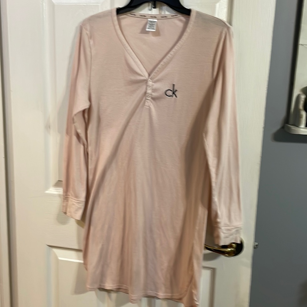 Ribbed gown light pink